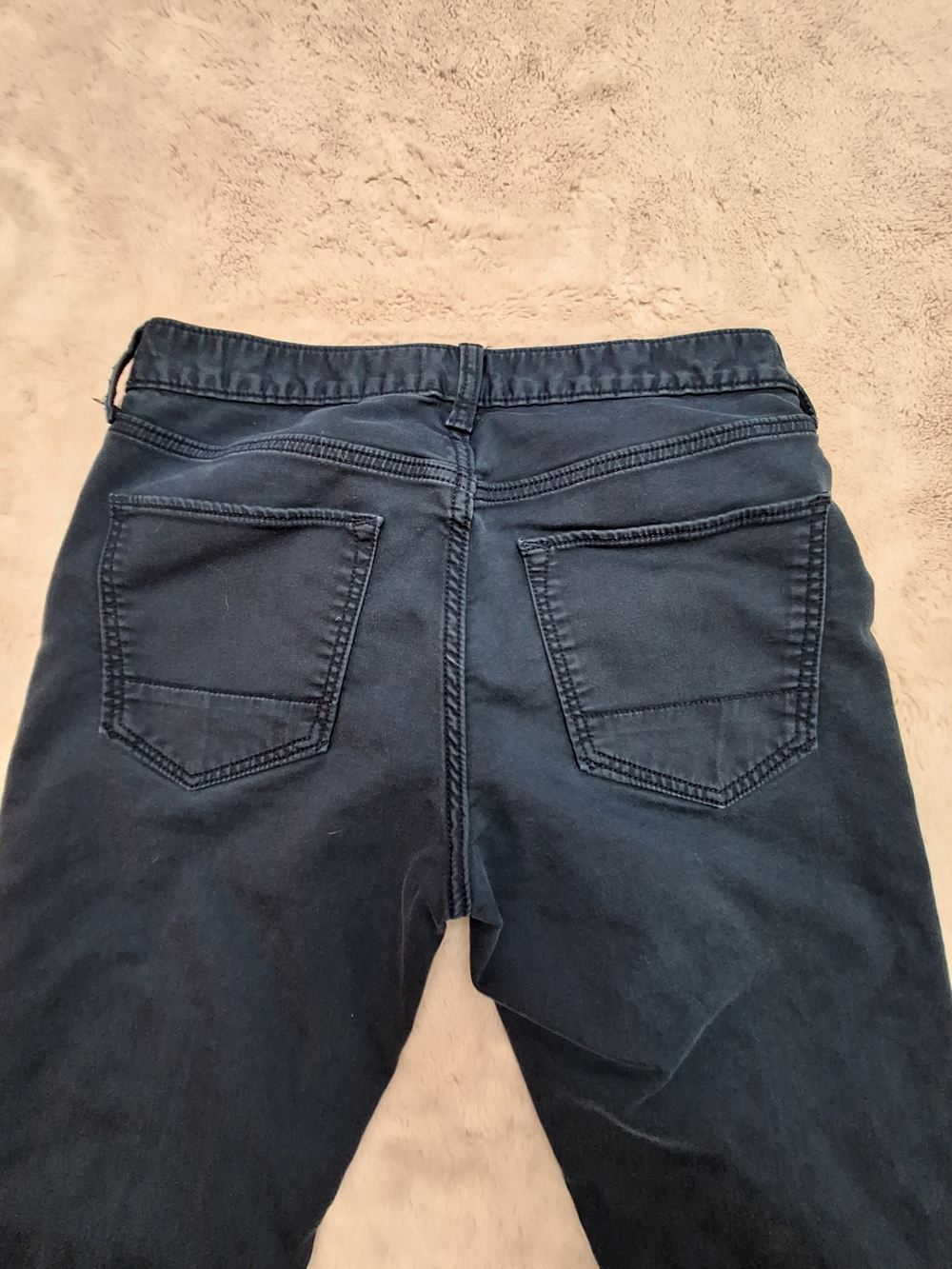 Mens Navy Blue Banana Republic Denim Travel Jeans 30X30 Slim Fit - Picture 5 of 13